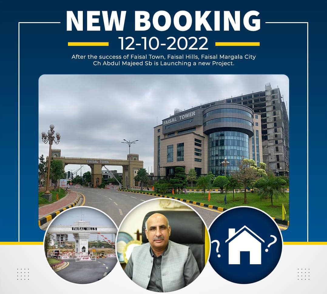 Ch.Abdul Majeed ( Zedem Intl. ) Is Going To Launch Their Project On 12 Oct 2022 After The Success Of Faisal Town, Faisal Hills & Faisal Residencia.